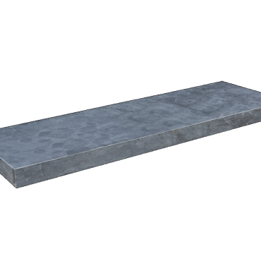 Vijverrand blue moon honed linea 100x25x3cm gezoet met facet