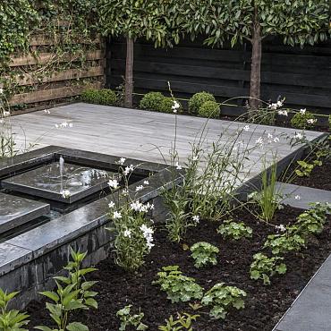 Vijverrand blue moon honed linea 100x20x3cm gezoet met facet