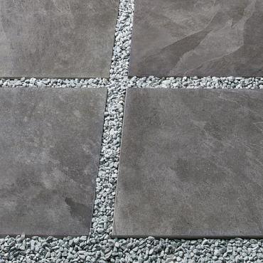 keram 2 Twentygres entrée tracks 60.4x60.4x2 dark