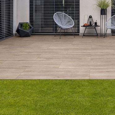 keram 2 Twentygres entrée mywood 120.8x30x2 tortora
