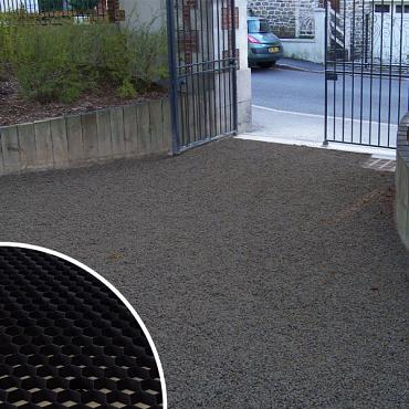 Nidagravel grindplaat 120x80x3 cm Zwart