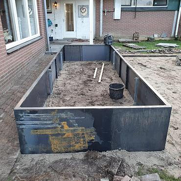 Fixed Height Line hoogte 560 mm paneel 2000 mm Corten
