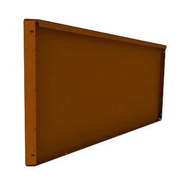 Fixed Height Line hoogte 560 mm paneel 2000 mm Corten
