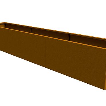 Fixed Height Line hoogte 560 mm paneel 2000 mm Corten