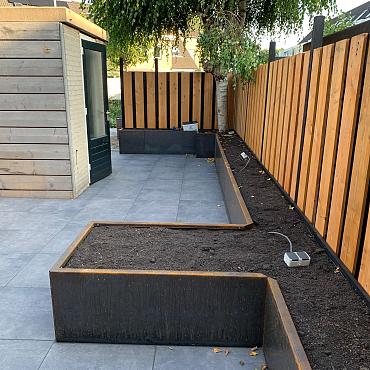 Fixed Height Line hoogte 560 mm paneel 2000 mm Corten