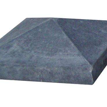 Paalmuts 37x37 zwart beton