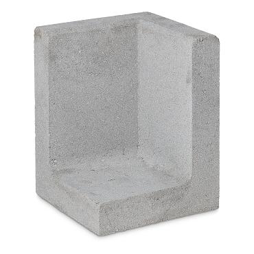 L hoekelement 50x50x100 grijs