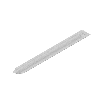 Flexline 100 x 2200 mm. Gegalvaniseerd incl. 3 platte grondpennen en verbindingsplaat