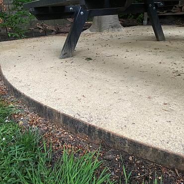 Flexline 100 x 2200 mm. Corten incl. 3 platte grondpennen en verbindingsplaat