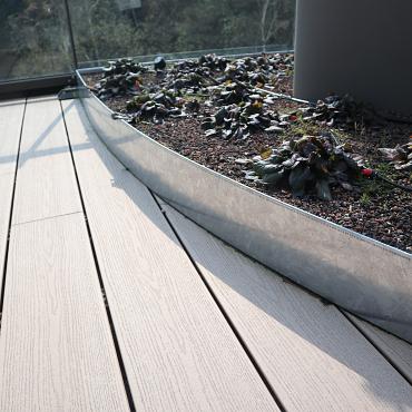 Flexline 150 x 2200 mm. Gegalvaniseerd incl. 3 platte grondpennen en verbindingsplaat