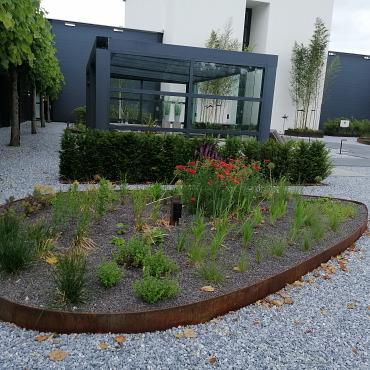 Flexline 240 x 2160mm Corten incl. 5 grondnagels en verbindingsset