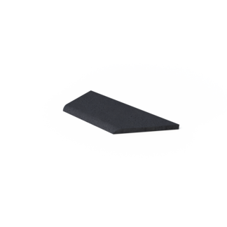 Oud hollands zwembadrand hoek links (100/60x40x5 cm) carbon