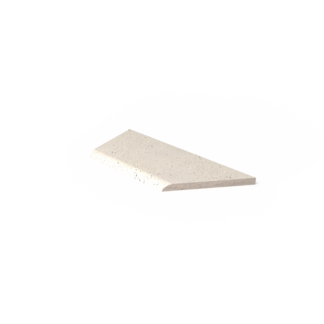 Oud hollands zwembadrand hoek links (100/60x40x5 cm) creme