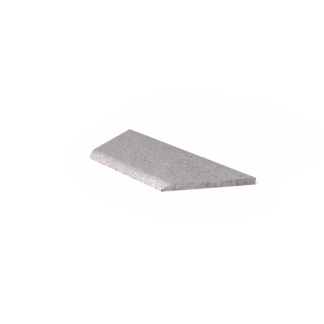 Oud hollands zwembadrand hoek links (100/60x40x5 cm) grijs