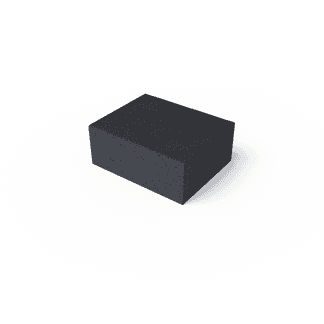 Oud hollands halve traptrede 50x40x20 cm carbon