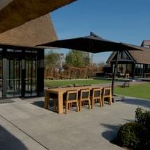 Oud hollandse tegel 100x100x5 cm antraciet