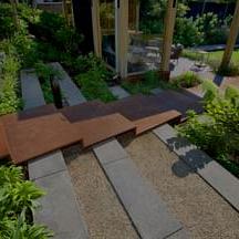 Oud hollands trap hoekstuk 90° (40/20) buiten antraciet 60x60 cm