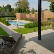 Oud hollands zwembadrand hoek links (100/60x40x5 cm) grijs