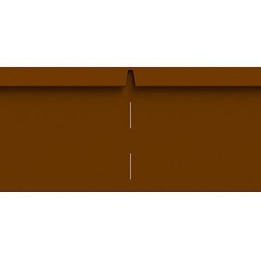 Kant-en-klare hoek flexline/rigidline 150 corten