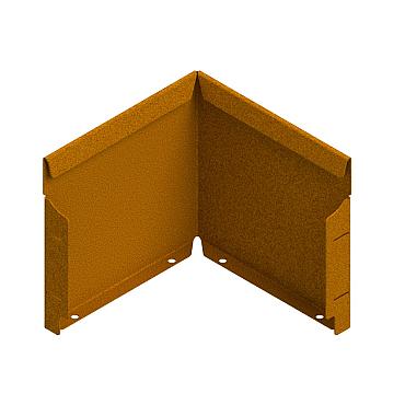 Kant-en-klare hoek Flexline/Rigidline 240 Corten incl. vebindingsset