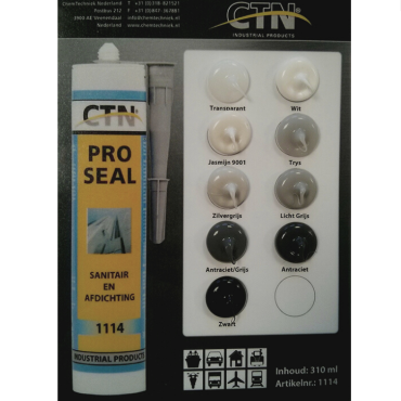 CTN Silicone kit Zilver/grijs 310 ml