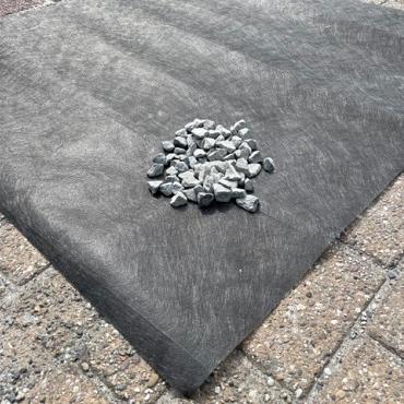 Antiworteldoek nonwoven 1x10 meter zwart