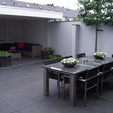 Terrastegel+ 60x60x4cm Nero