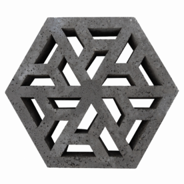 Oud hollands eco-grastegel 37.5x37.5x7 cm antraciet