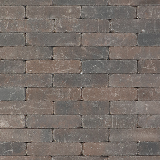 Metro trommelsteen Bruin/Zwart Genuanceerd 20x5x7cm