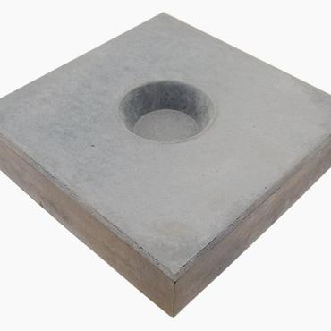 Sierpaal rond 30x100 cm zwart