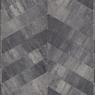 Soft comfort punto 12x50x8 cm grijs/zwart