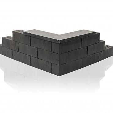 Blocco bordano muurblok (zwart) 29x10x10