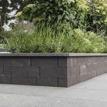 Blocco bordano muurblok (zwart) 29x10x10