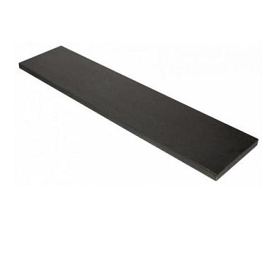 Vijverrand 100x25x3 cm black (6 zijdes verzoet. 8 facetranden)