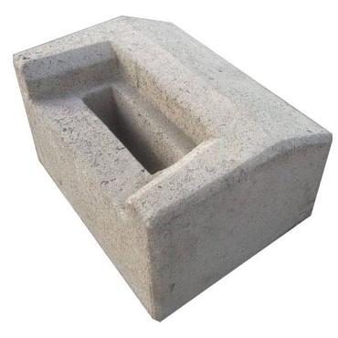 Sluitblok hek grijs en zwart