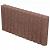 Mini rondobandpalissade 6x25x50 cm bruin