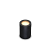 Beja cirkel zwart grondspot | warmwit | 0,5 watt 12 volt