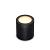 Pavia cirkel zwart grondspot  | warmwit | 1,2 watt 12 volt
