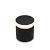 Nine rondom zwart grondspot | warmwit | 1,2 watt 12 volt