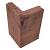 Opsluitband hoekstuk 7x40cm Roestbruin