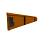Flexline 240 x 2160mm Corten incl. 5 grondnagels en verbindingsset