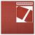 Rubbertegel 50x50x2.5 cm rood (incl. 4st pennen)