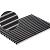 ACO Mat schoonloper 75x50x2 cm alum rubber zwart