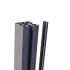 Fencyscherm Aluminium afdichtprofiel Grijs 9007 2200mm