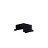 Fencyscherm Aluminium sight afstandhouder Zwart 9005 20mm (50 stuks)