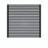 Fencyscherm Aluminium sight plank Zwart 9005 20x50x1780mm