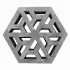 Oud hollands hexagon open (eco-tegel) 37.5x37.5x7 cm antraciet