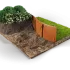 Flexline 560 x 2200 mm Corten