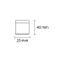 Avis cirkel zwart grondspot | warmwit | 0,2 watt 12 volt