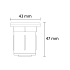 Monte rondom zwart grondspot | warmwit | 0,5 watt 12 volt